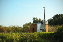 Ladda upp bild till gallerivisning, Badtunna Hemavan Ø180/ Ø200 Integrerad vedeldad kamin