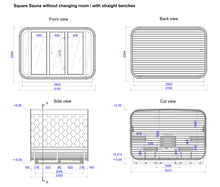 Ladda upp bild till gallerivisning, Bastu Kub Stor (8-10 pers) Monterad.