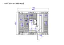 Ladda upp bild till gallerivisning, Bastu Kub Stor med omklädningsrum (4-6 pers) Monterad.
