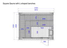 Ladda upp bild till gallerivisning, Bastu Kub Stor (8-10 pers) Monterad.