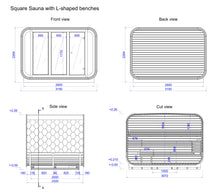 Ladda upp bild till gallerivisning, Bastu Kub Stor (8-10 pers) Monterad.