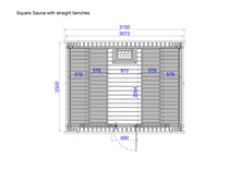 Ladda upp bild till gallerivisning, Bastu Kub Stor (8-10 pers) Monterad.