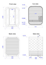 Ladda upp bild till gallerivisning, Bastu Kub Liten (2 Pers) Monterad