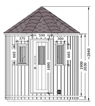 Ladda upp bild till gallerivisning, Bastu Arvidsjaur (4-5 pers) Byggsats