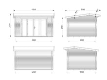 Ladda upp bild till gallerivisning, Friggebod 11,1 m² med vikdörrar, byggsats