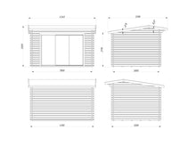 Ladda upp bild till gallerivisning, Friggebod 11,1 m² med skjutdörrar, byggsats