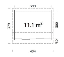 Ladda upp bild till gallerivisning, Friggebod 11,1 m² med skjutdörrar, byggsats