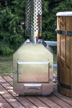 Ladda upp bild till gallerivisning, Badtunna Borgafjäll 160 cm x 100 cm Extern vedeldad kamin