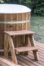 Ladda upp bild till gallerivisning, Badtunna Borgafjäll 160 cm x 100 cm Extern vedeldad kamin