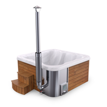 Ladda upp bild till gallerivisning, Jacuzzi Premium (Akryl) 200x200 cm Integrerad vedeldad kamin