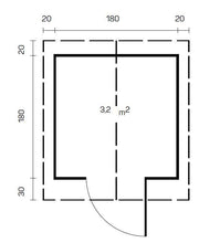 Ladda upp bild till gallerivisning, Redskapsbod 4 m², byggsats