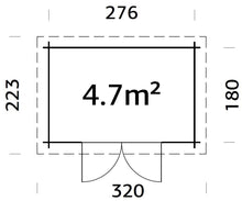 Ladda upp bild till gallerivisning, Redskapsbod 4,7 m², byggsats