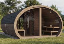 Ladda upp bild till gallerivisning, Bastu Kiruna XL (6-8 pers) Thermowood Byggsats