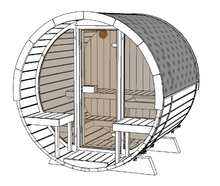 Ladda upp bild till gallerivisning, Bastutunna Skellefteå (4 pers) Byggsats