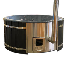 Ladda upp bild till gallerivisning, Badtunna Hemavan Ø180/ Ø200 Integrerad vedeldad kamin