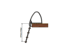 Ladda upp bild till gallerivisning, Badstege med 4 steg, uppfällbar, varmförzinkad