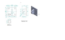 Ladda upp bild till gallerivisning, Ledat bryggbeslag (säljes i 2-pack)