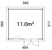 Ladda upp bild till gallerivisning, Redskapsbod 11 m², byggsats
